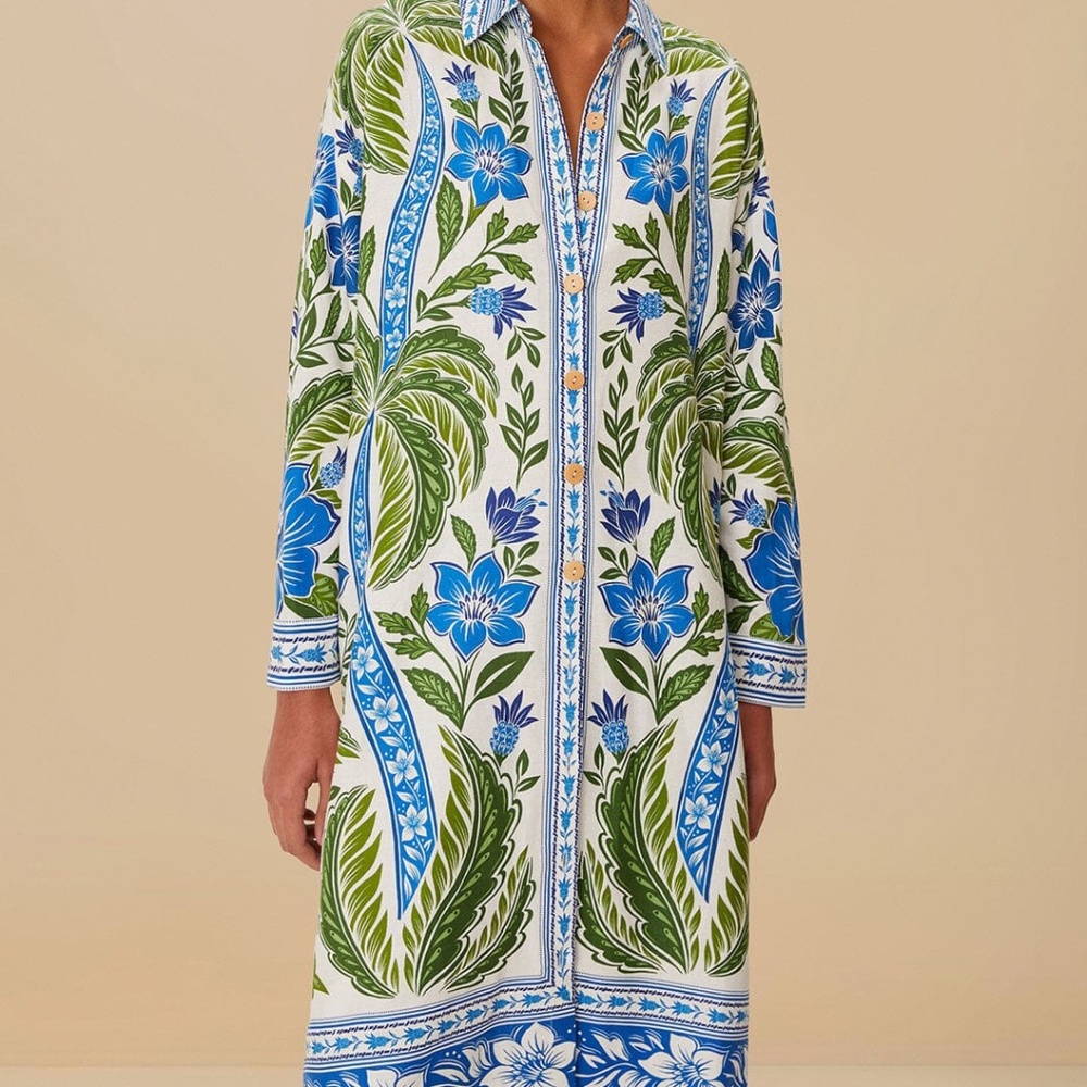 NWT Off-White Tropicance LENZING™ ECOVERO™ Euroflax™ Chemise